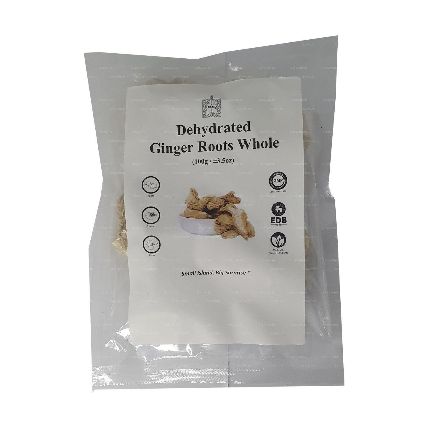 Lakpura Dehydrated Ginger Roots Whole (100g)