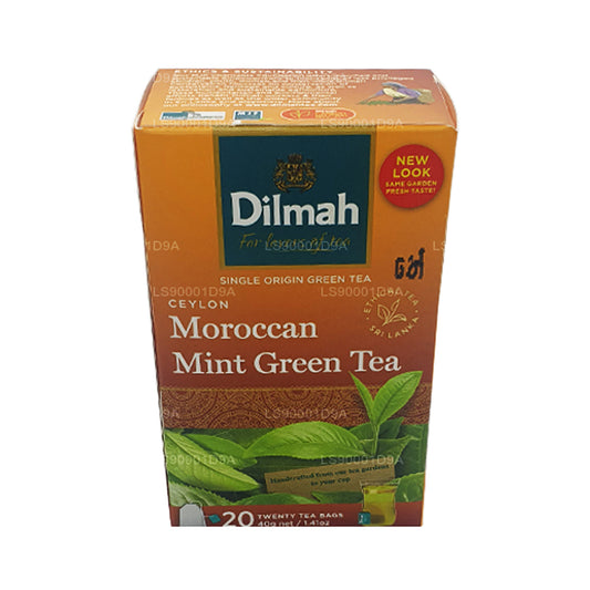 Dilmah Ceylon Moroccan Mint Green Tea (40g) 20 Tea Bags