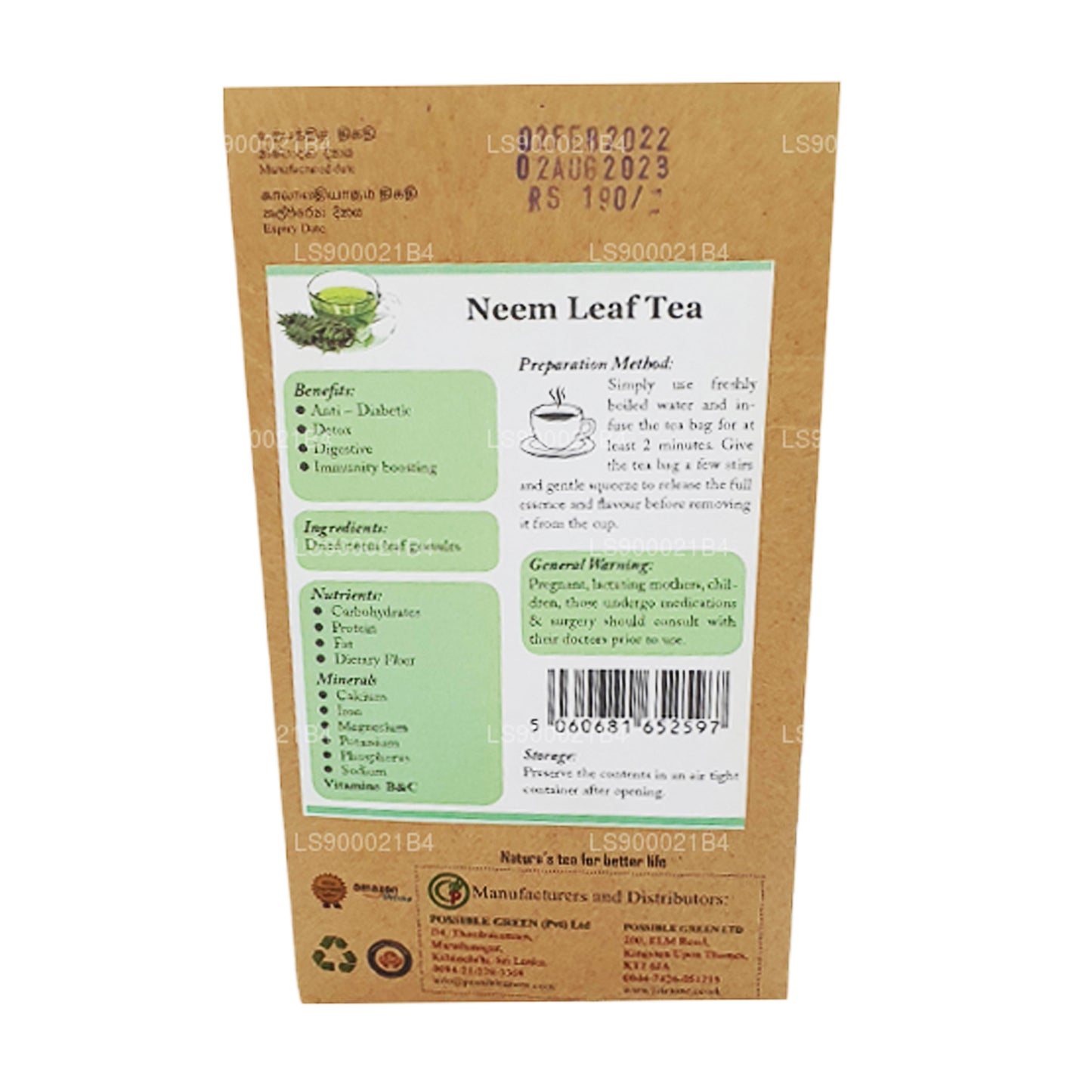 Lifetone Neem Leaf Tea (30g)