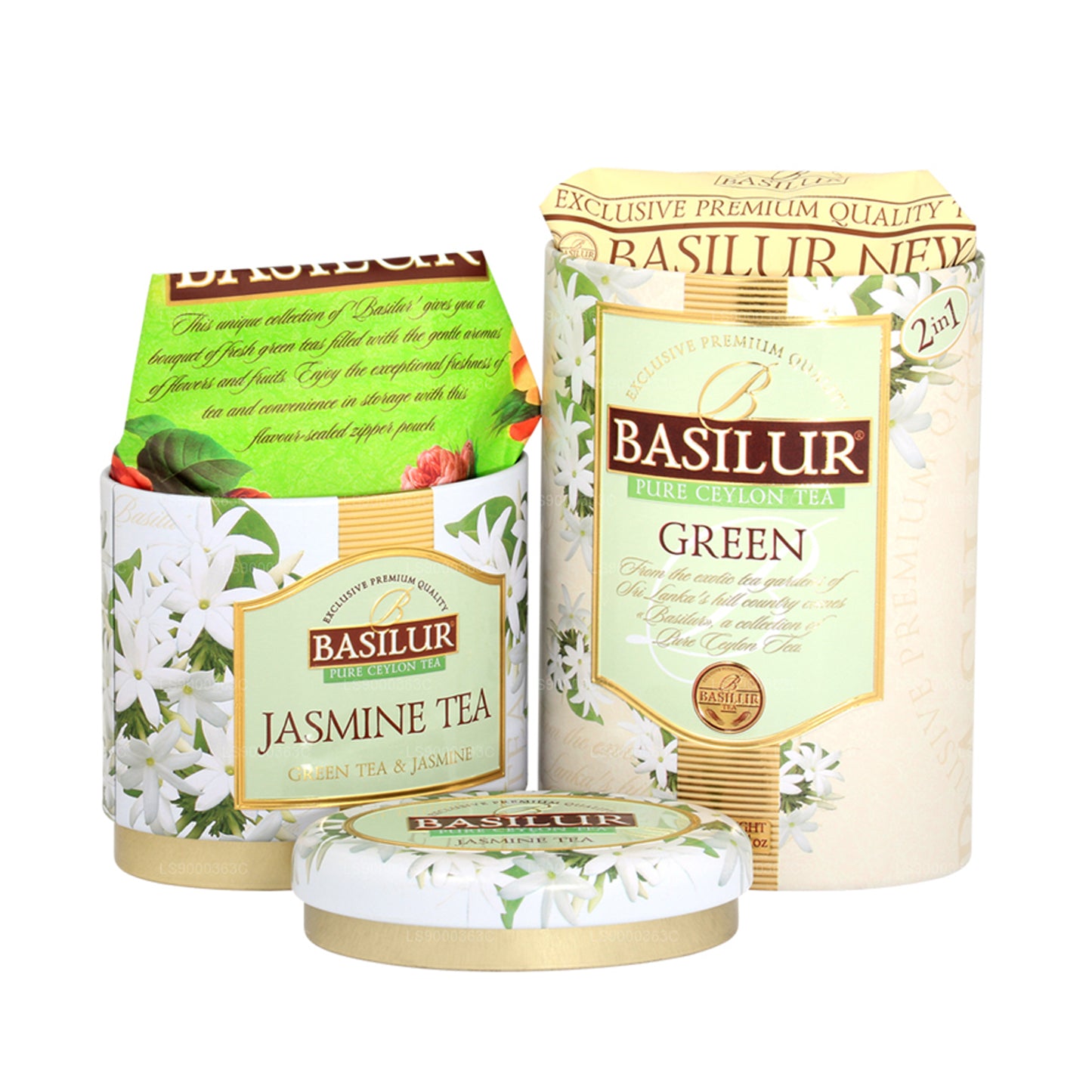 Basilur Fruits and Flowers "Green Tea with Jasmine" (125g) Caddy