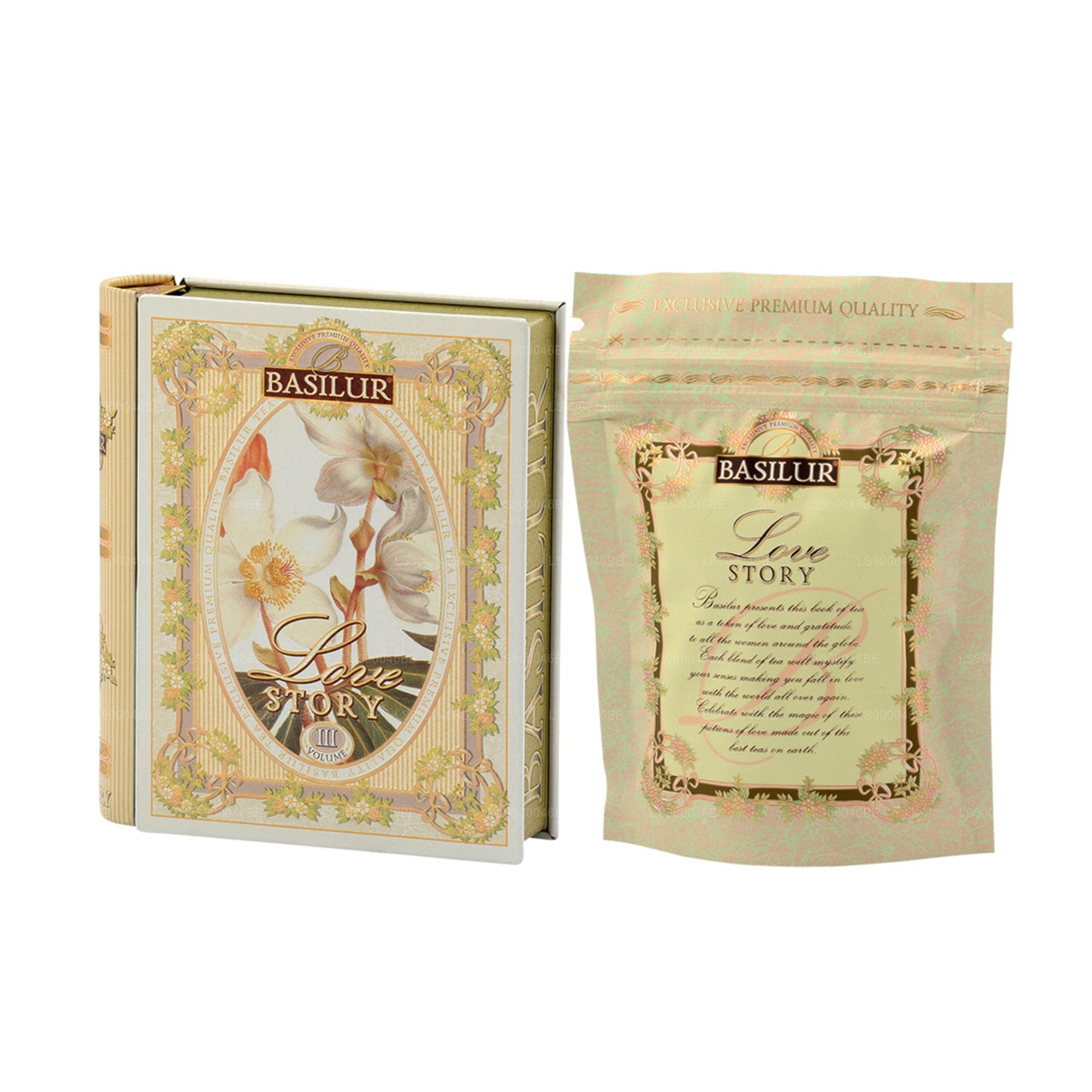 Basilur "Miniature Tea Book - Love Story Volume III" (10g) Caddy