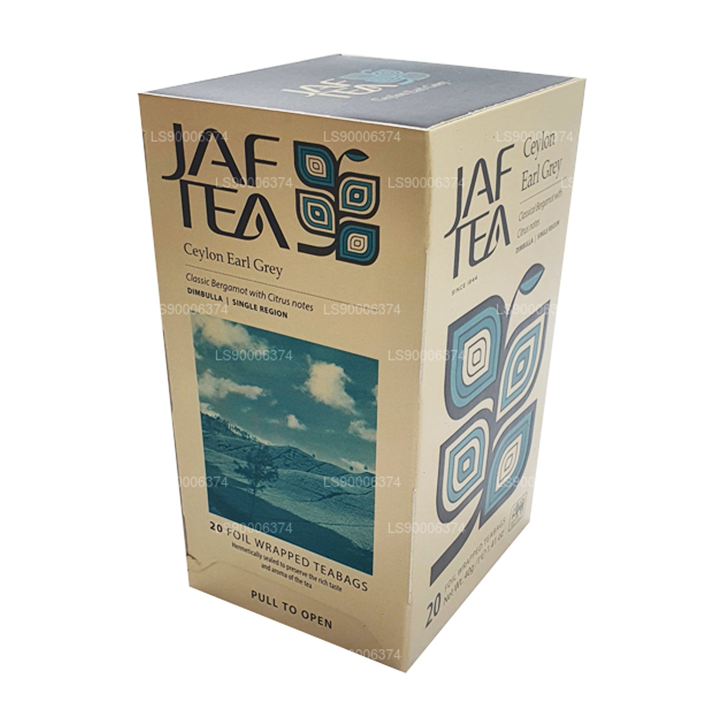 Jaf Tea Ceylon Earl Grey Foil Envelop Tea Bag (40g)