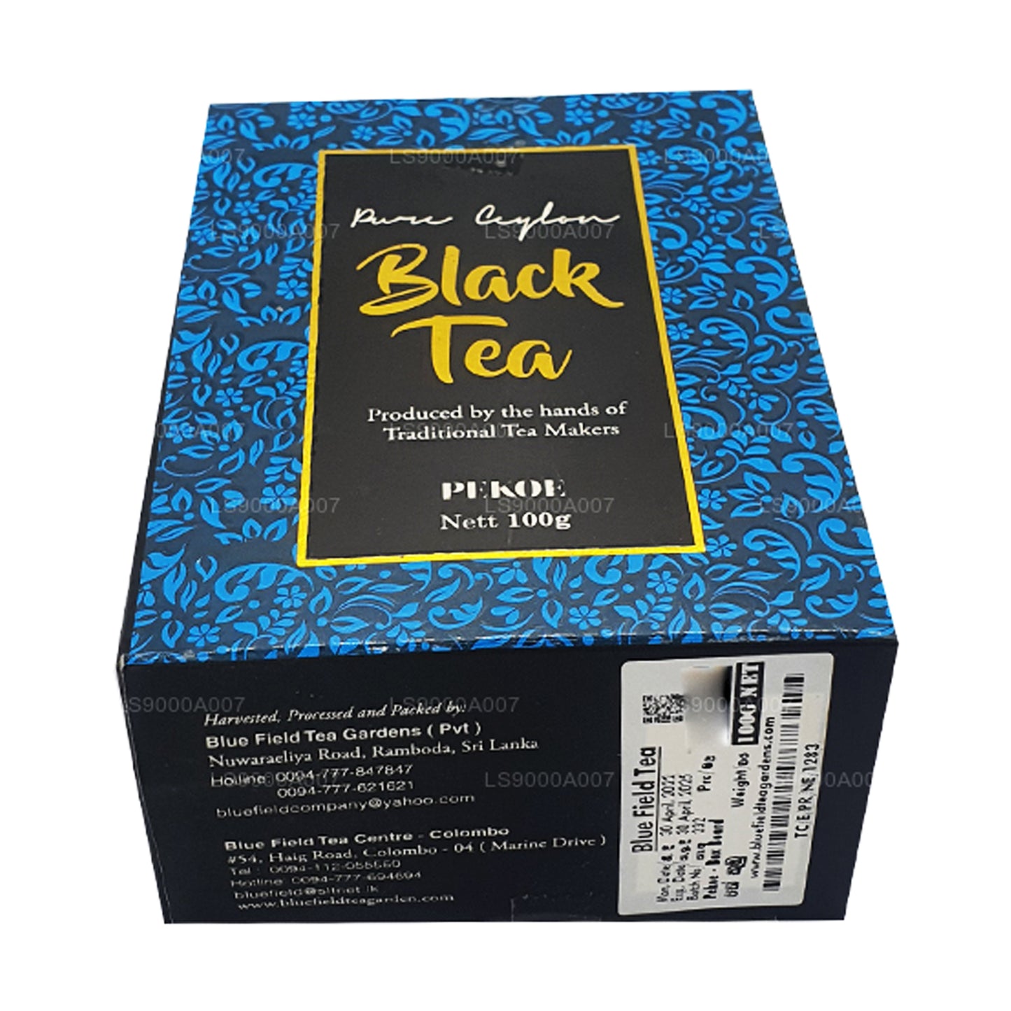 Blue Field Pure Ceylon PEKOE Grade Black Loose Tea (100g)