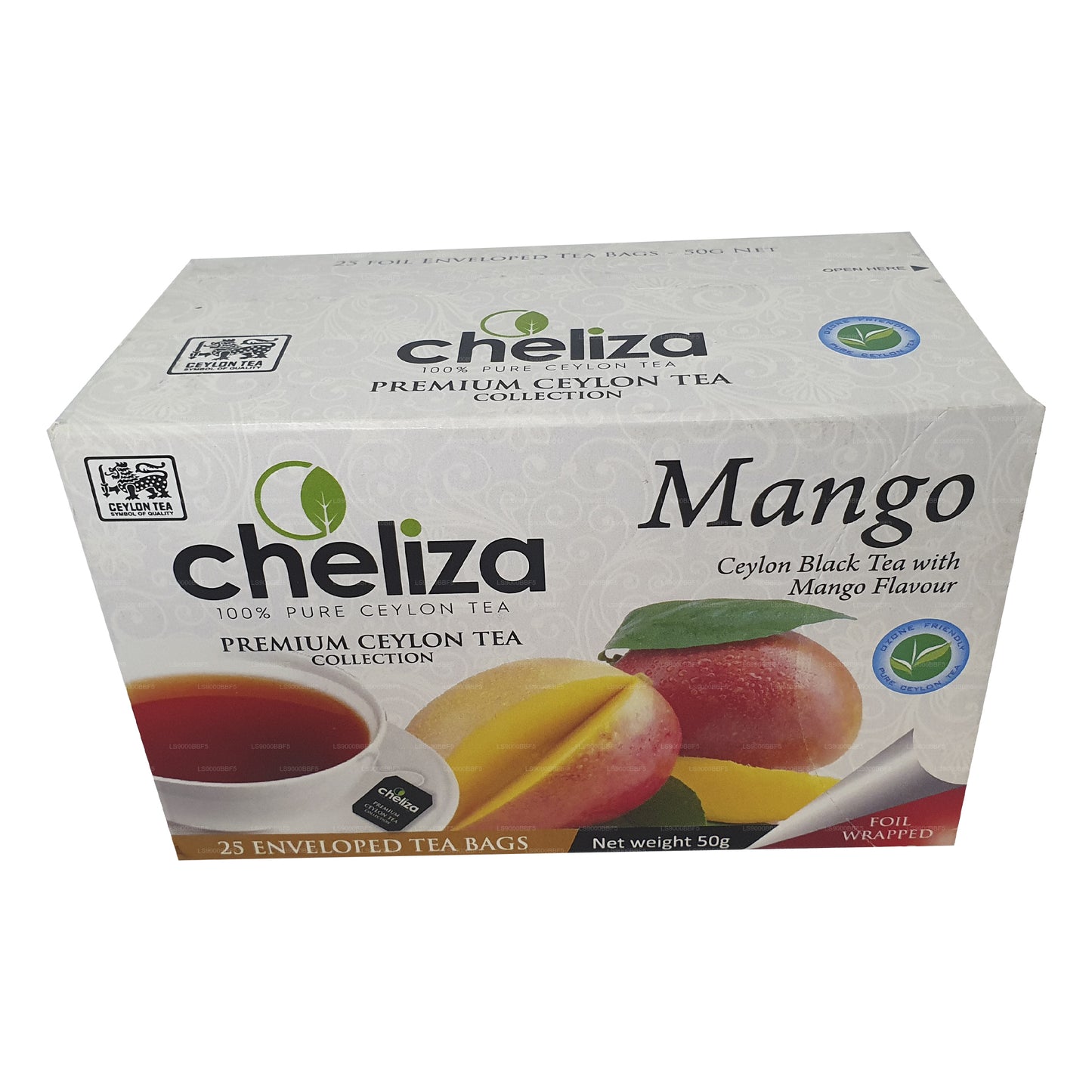 Cheliza Ceylon Black Tea with Mango Flavour (50g) 25 Tea Bags