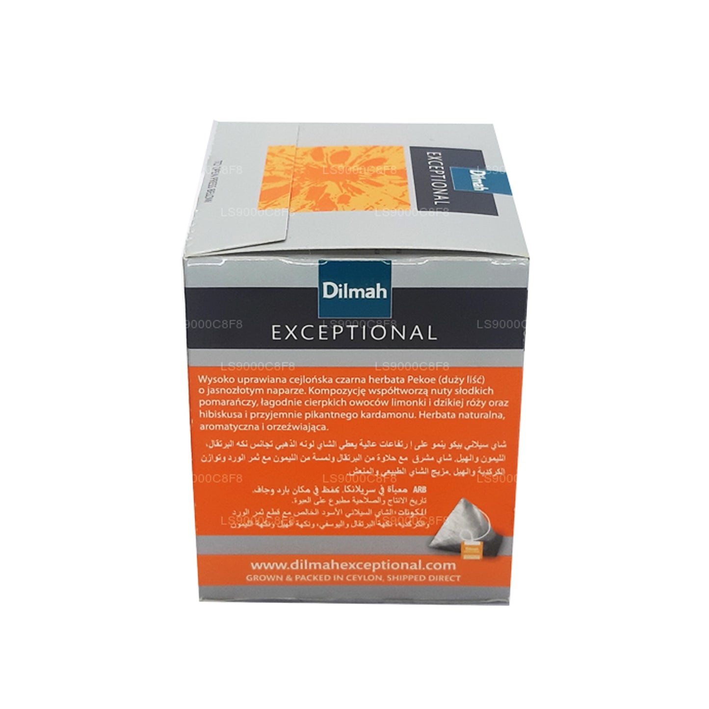 Dilmah Exceptional Lively Lime and Orange Fusion Real Leaf Tea (40g) 20 Tea Bags