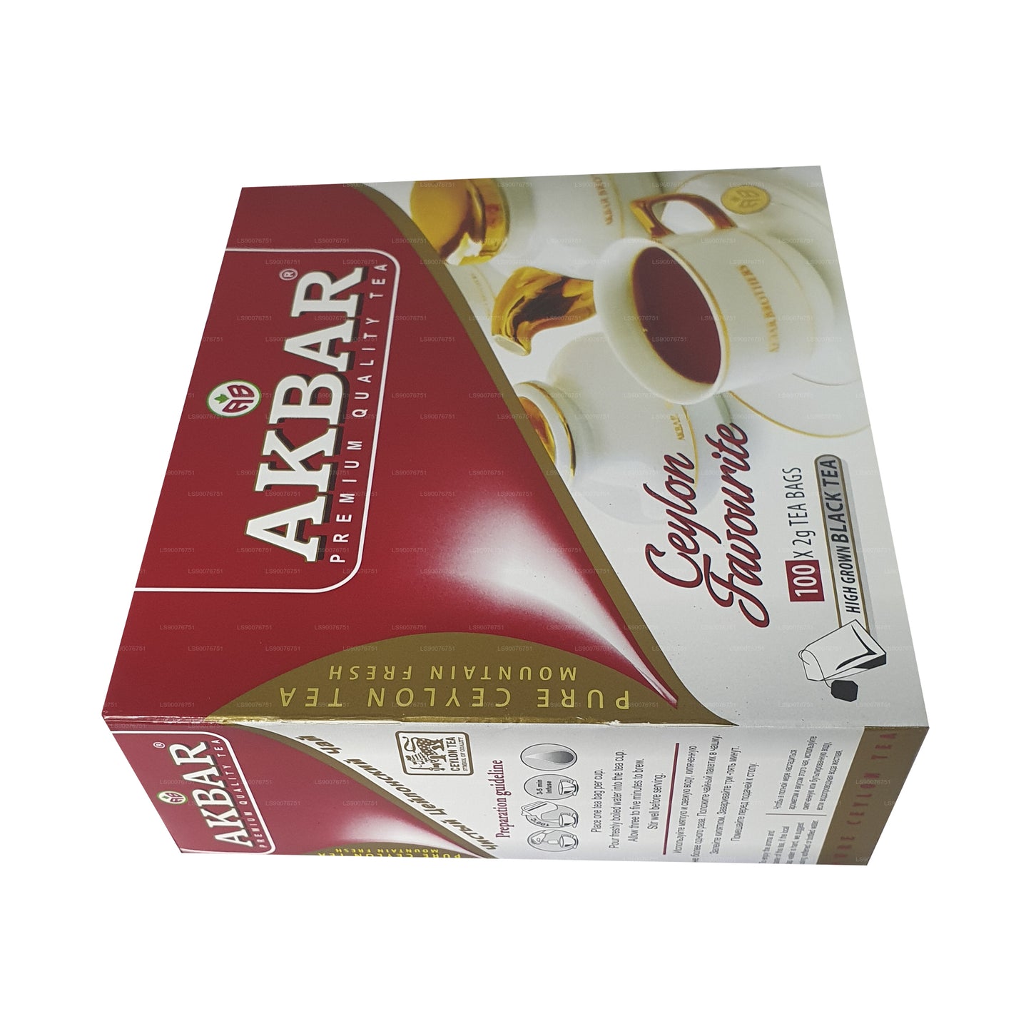 Akbar Ceylon Premium Pure Black Tea (200g) 100 Tea Bags