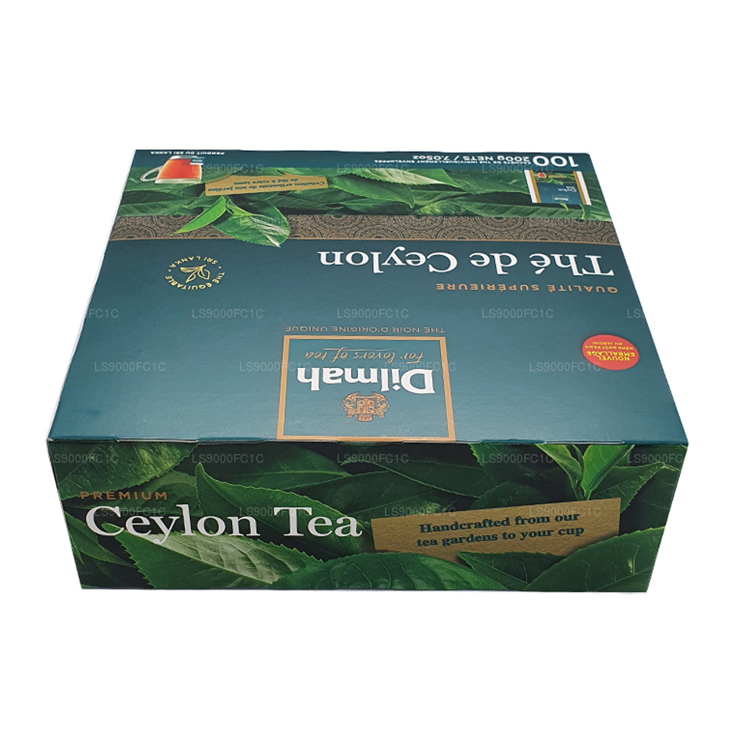 Dilmah Premium Ceylon Tea (200g) Individually Wrapped 100 Tea Bags