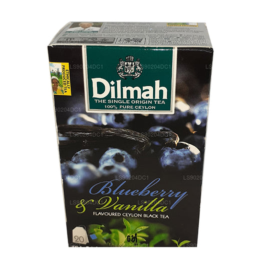 Dilmah Blueberry and Vanilla Flavored Tea (40g) 20 Tea Bags