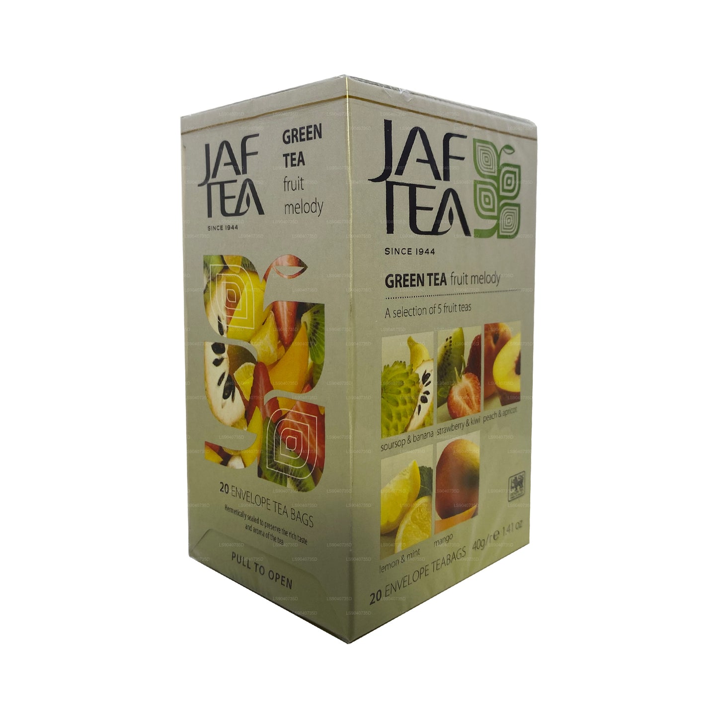 Jaf Tea Fruit Melody Green Tea (40g) Foil Envelop Tea Bags