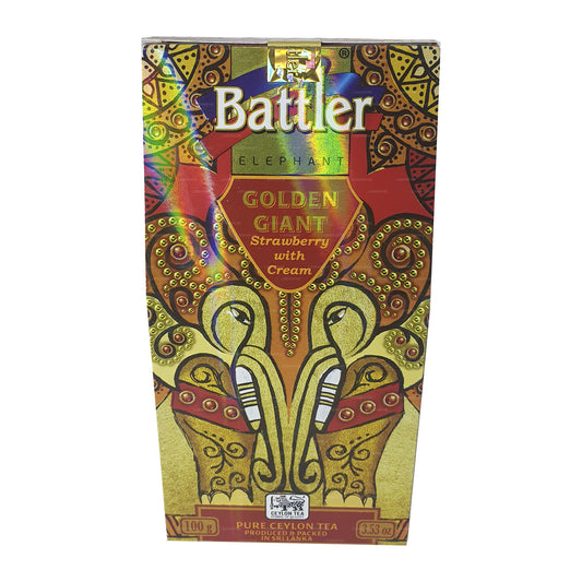 Battler Golden Giant Strawberry with Cream (100g) Tin Caddy