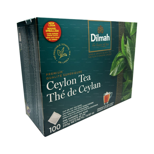 Dilmah Premium Ceylon Tea (250g) 100 Tagless Tea Bags
