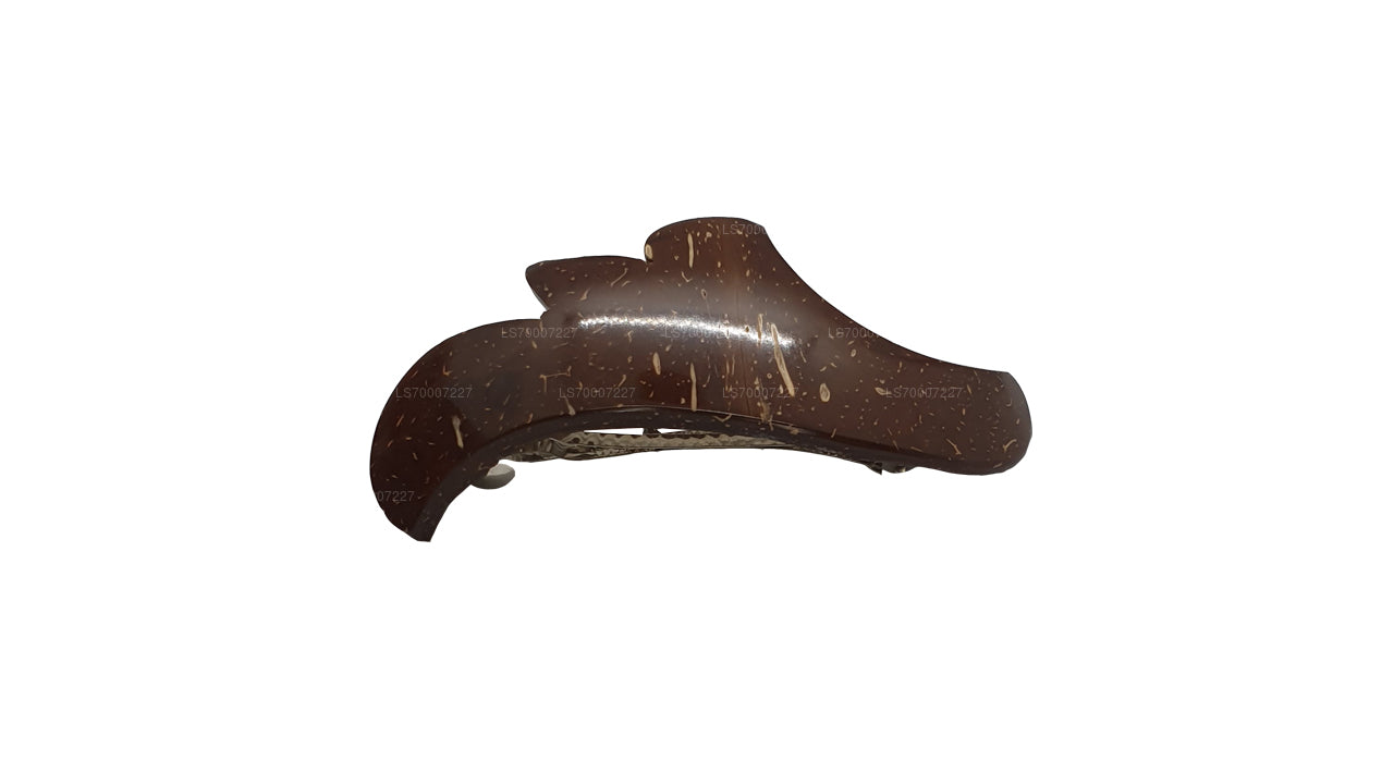 Coconut Shell Hair Clip (Design C)