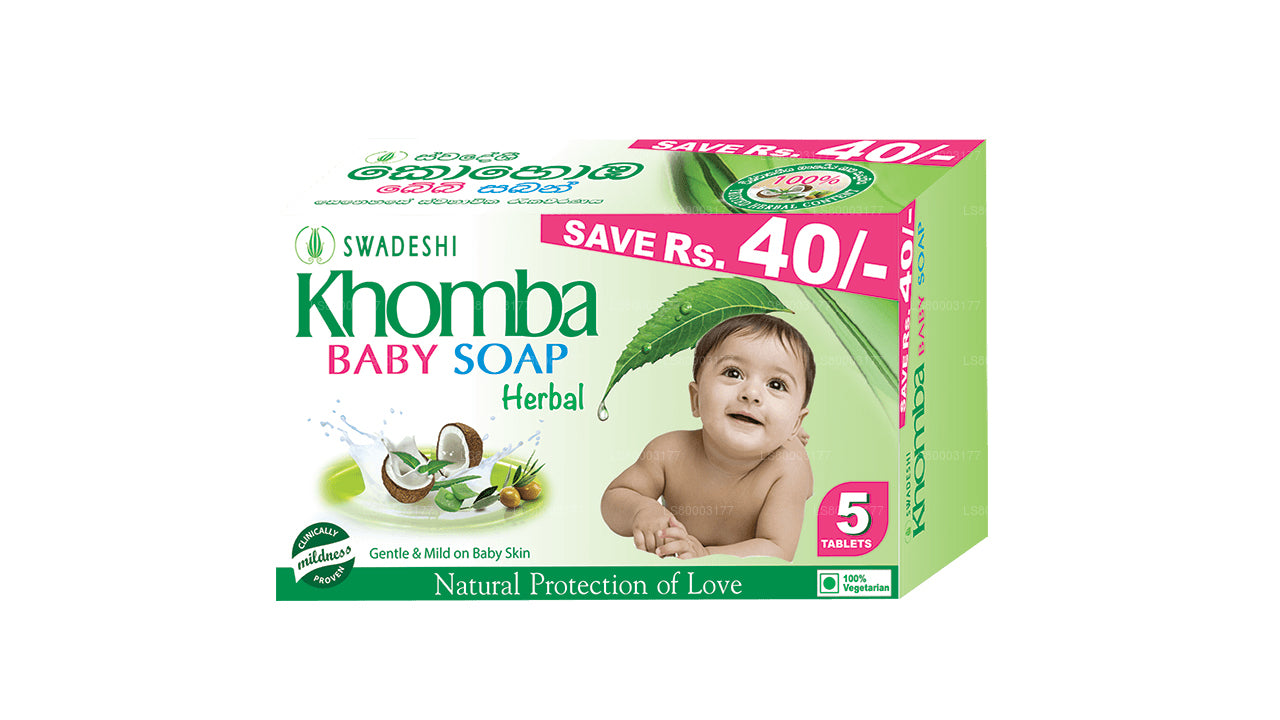 Swadeshi Khomba Baby Soap Herbal 5 in 1 (5x70g)