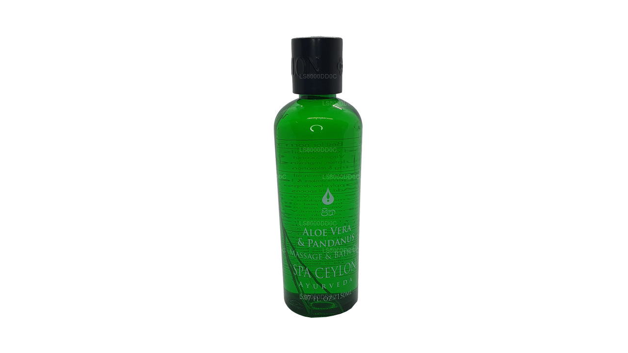 Spa Ceylon Aloe Vera Pandanus Massage and Bath Oil (100ml) – Lakpura LLC