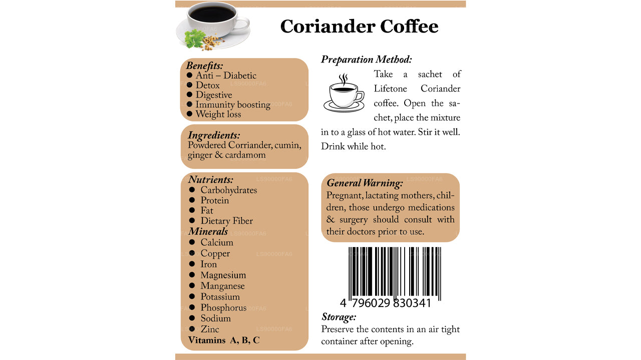 Lifetone Coriander Coffee (40g)