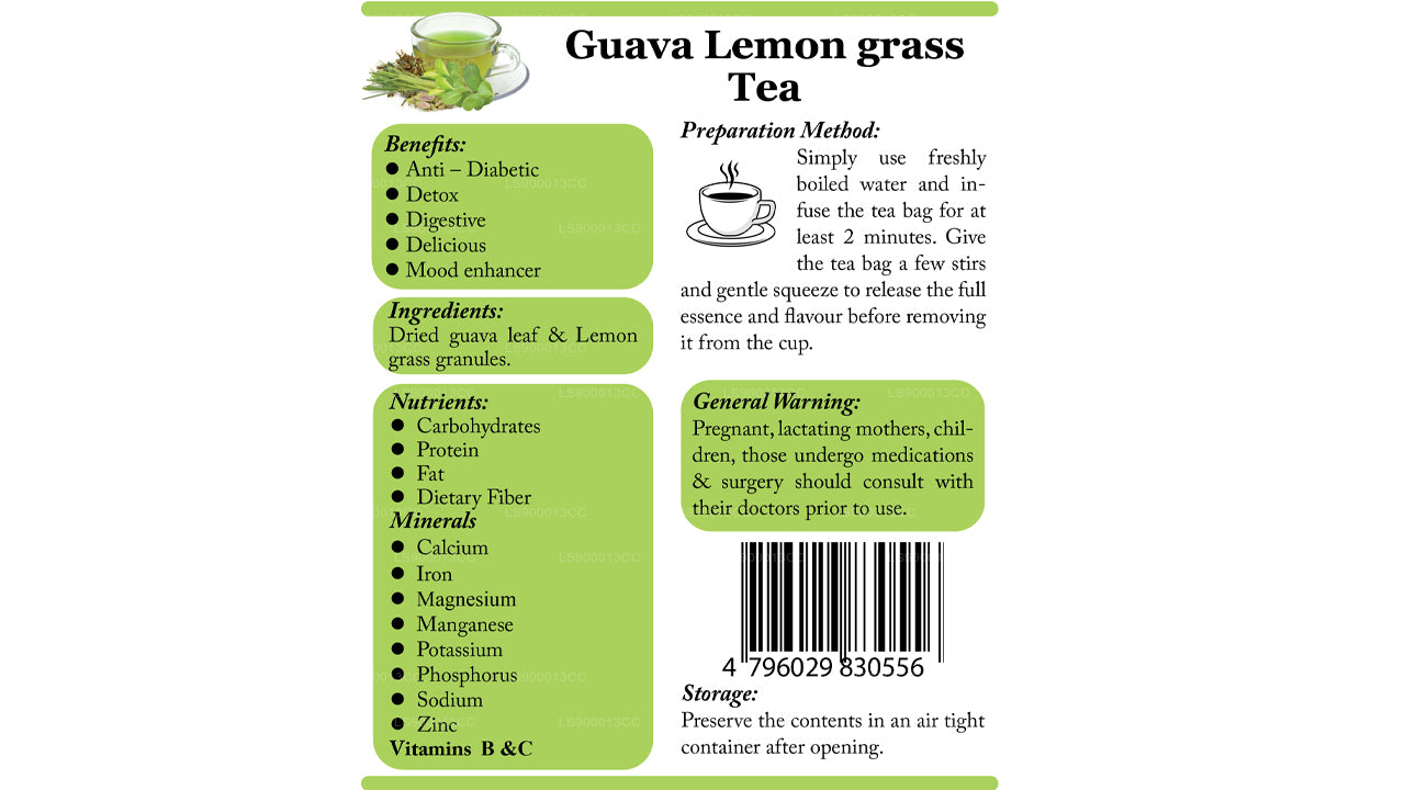 Lifetone Guava Lemon Grass Tea (30g)