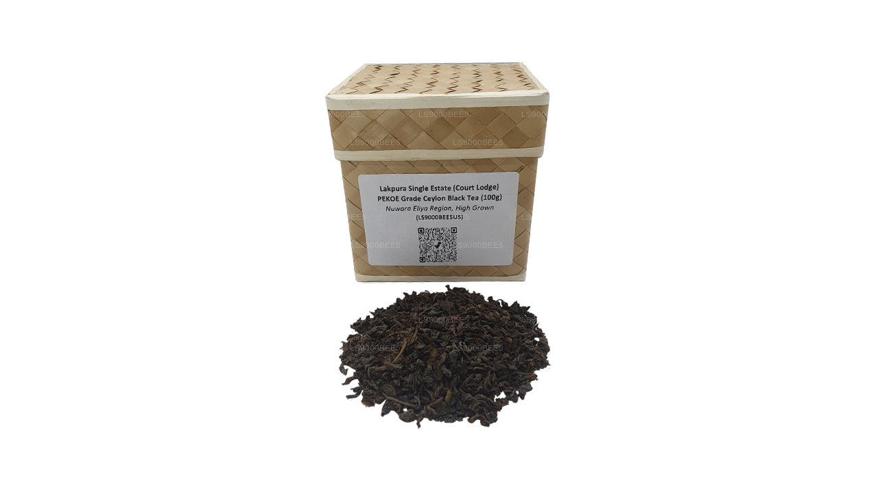 Lakpura Single Estate (Court Lodge) PEKOE Grade Ceylon Black Tea (100g)