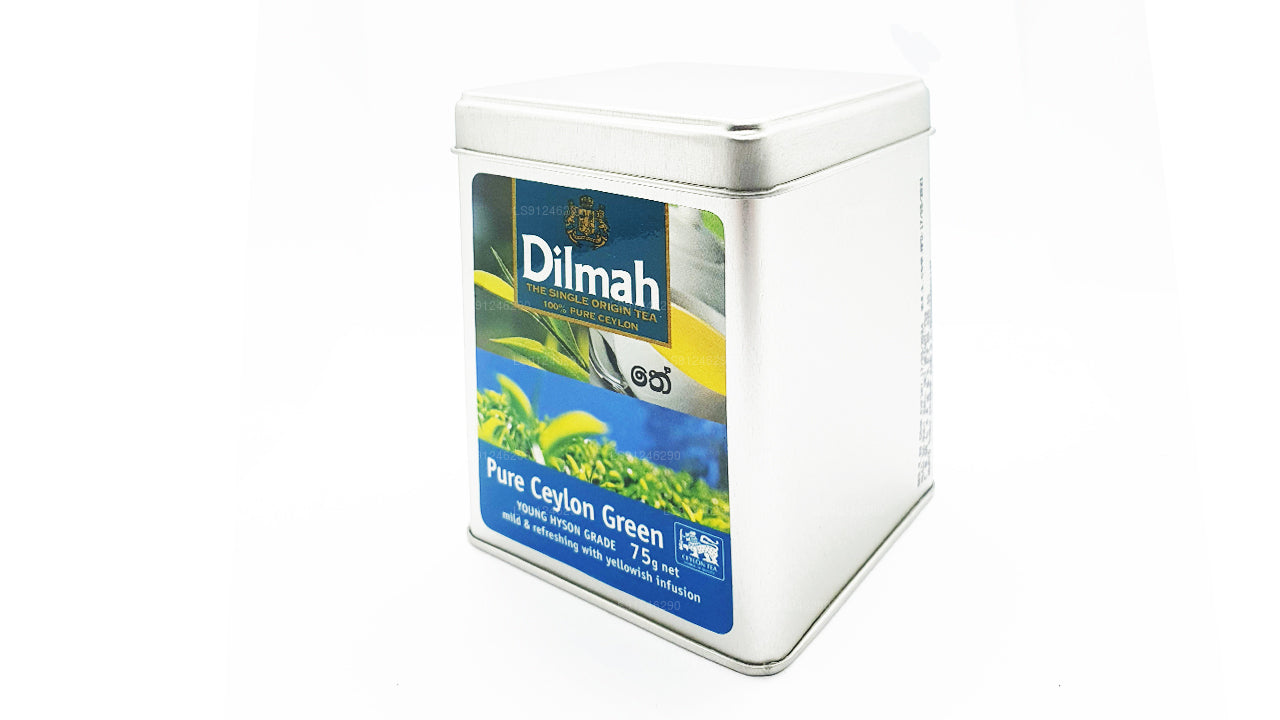 Dilmah Young Hyson Grade Loose Leaf Pure Ceylon Green Tea (75g) Caddy